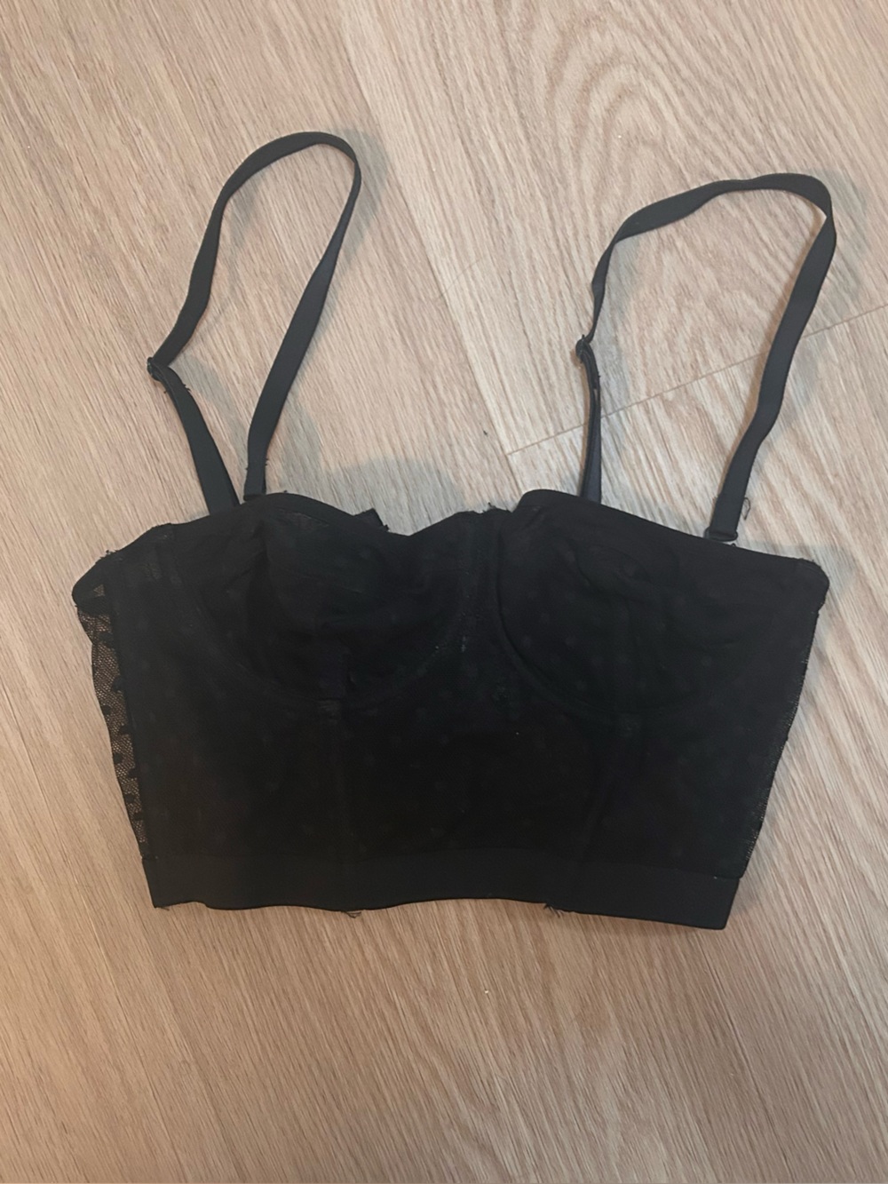 Women’s Black Lace Bandeau Bralette